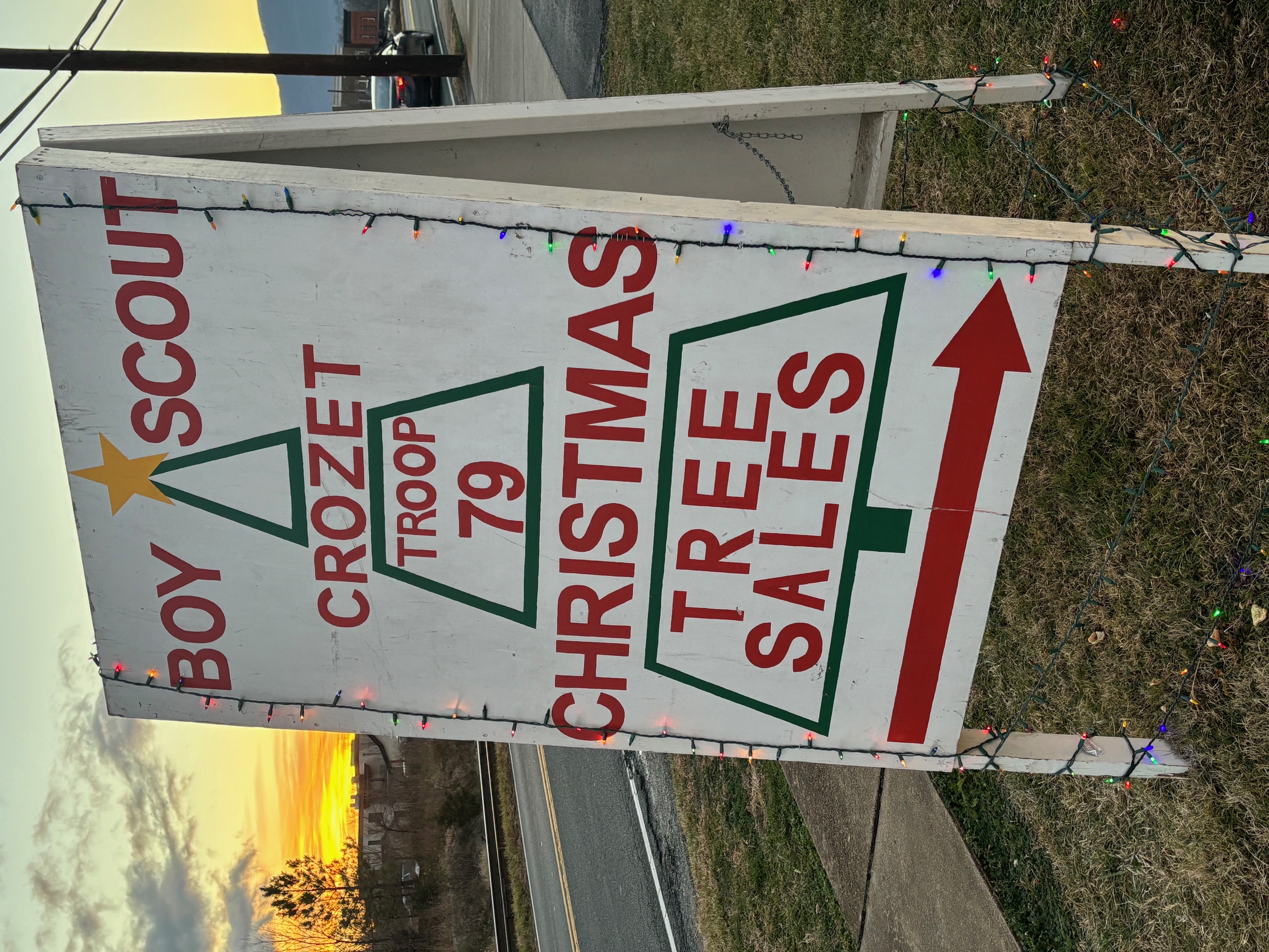 Every Friday after Thanksgiving. Fresh Christmas Trees go on sale in Crozet, thanks to local troops